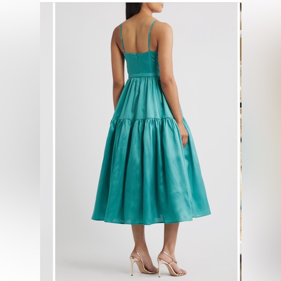 NWT Hutch Anthropologie Belted Bustier Tiered Atherton Dress Size 18W - Picture 2 of 10